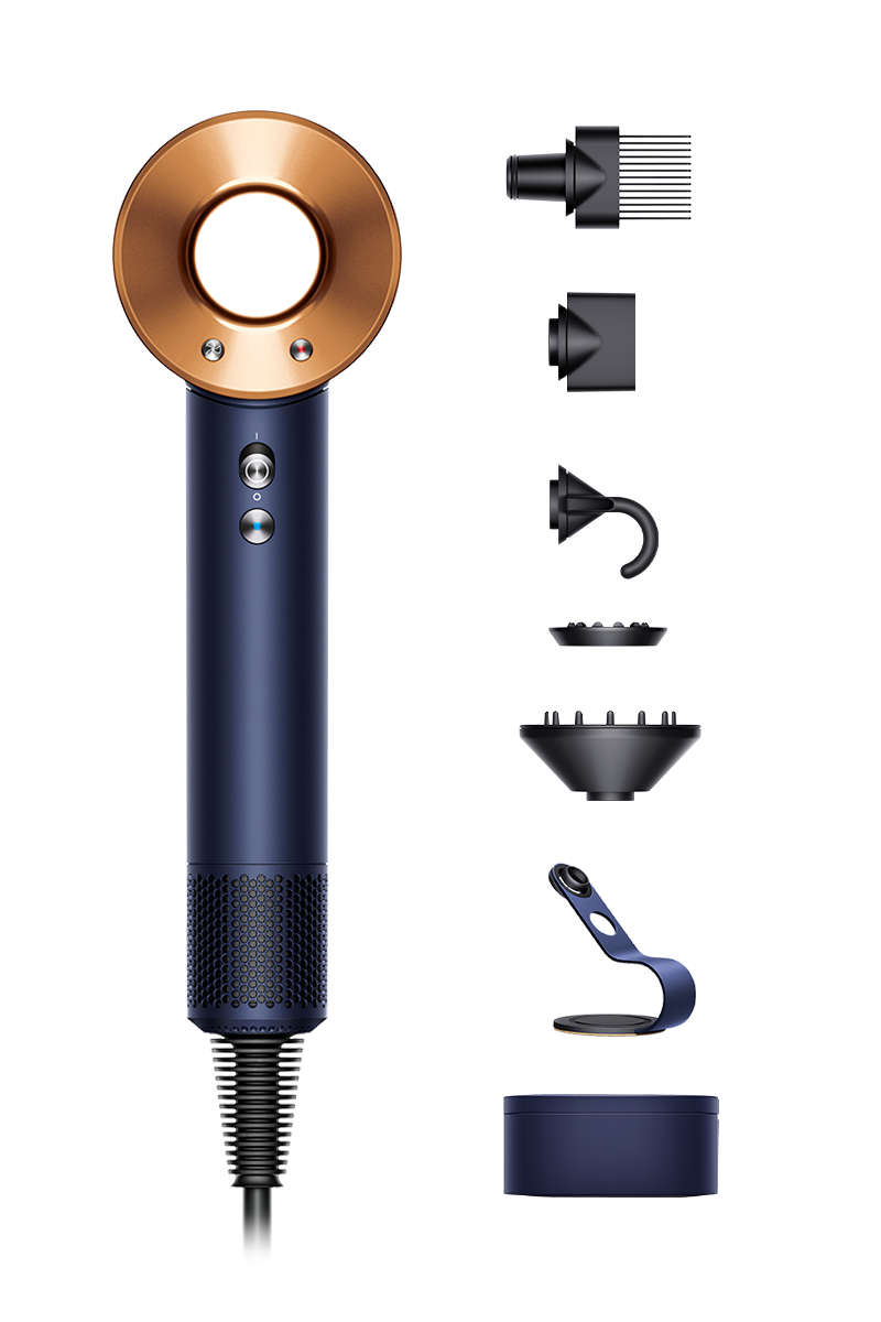 412539-01 Dyson Supersonic hair dryer HD07 (Prussian Blue/Rich Copper) - Image 1