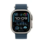 Apple Watch Ultra 2 [GPS + Cellular 49mm] Titanium Case with - Blue Ocean Band - Image 2