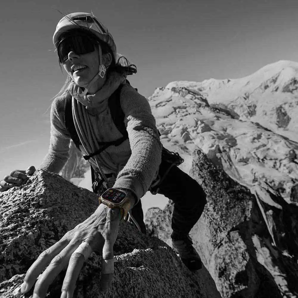 Apple Watch Ultra 2 [GPS + Cellular 49mm] Titanium Case with - Blue Ocean Band - Image 7