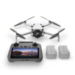 DJI Mini 4 Pro Fly More Combo Plus (DJI RC 2), Folding Mini-Drone 4K HDR Camera, 2 Extra Intelligent Batteries Plus for 45-Min Flight Time, MOIAT Certified - UAE Version
