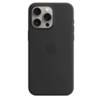 Apple iPhone 15 Pro Max Silicone Case with MagSafe - Black
