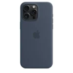 Apple iPhone 15 Pro Silicone Case with MagSafe - Storm Blue - Image 2