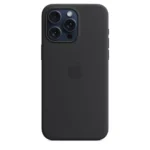 Apple iPhone 15 Pro Max Silicone Case with MagSafe - Black - Image 2