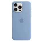 Apple iPhone 15 Pro Silicone Case with MagSafe - Winter Blue - Image 3