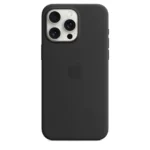 Apple iPhone 15 Pro Max Silicone Case with MagSafe - Black - Image 3