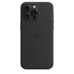 Apple iPhone 15 Pro Max Silicone Case with MagSafe - Black - Image 4