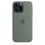 Apple iPhone 15 Pro Silicone Case with MagSafe - Cypress - Image 2