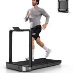 WALKINGPAD KINGSMITH MX16 Double-Fold Treadmill (16KM/H) 2 in 1 Foldable Walking pad for Home Use Running Machine Fitness Exercise Gym Support APP LED Display, Pre-Installed