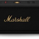 Marshall Middleton Bluetooth Portable Speaker for Outdoor Adventures, 20+ hours of Wireless playtime, water resistant IP67 50W - Black and Brass