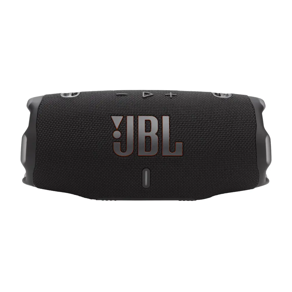 JBL_CHARGE_6_BLACK_FRONT JBL CHARGE 6 Portable Waterproof and drop-proof Bluetooth Speaker,Black - Image 1